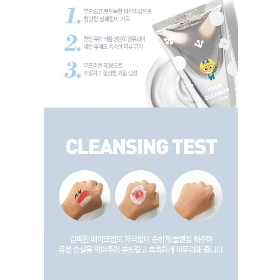 Sữa rửa mặt trẻ em Pororo Foam Cleanser Hàn Quốc 120g