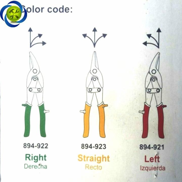 Kéo cắt tôn Gestar 894-922 xanh phải