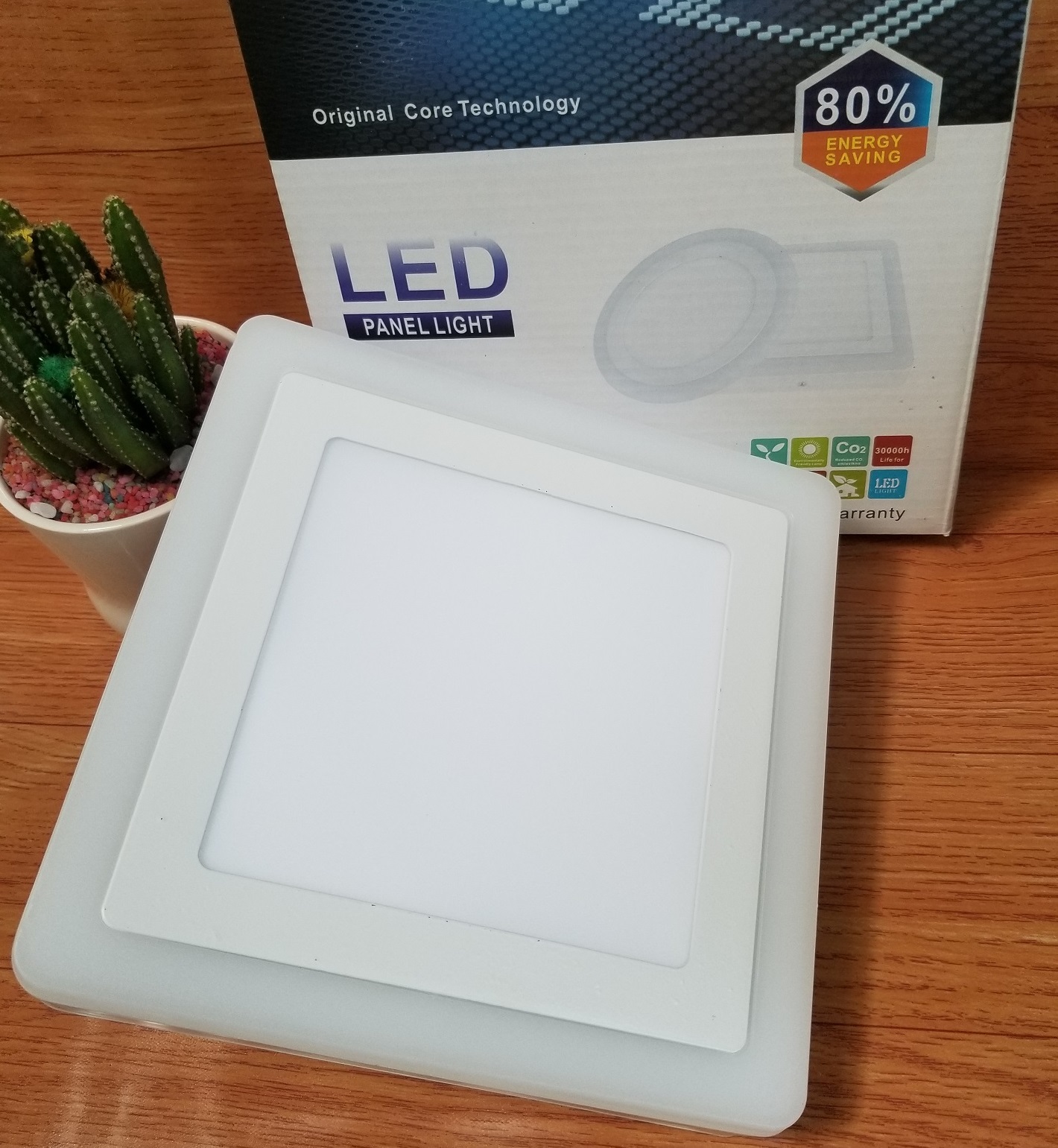Đèn Led ốp trần 16w 24w ốp nổi tròn hoặc vuông 2 màu 3 chế độ lựa chọn Posson LP-RSox+x