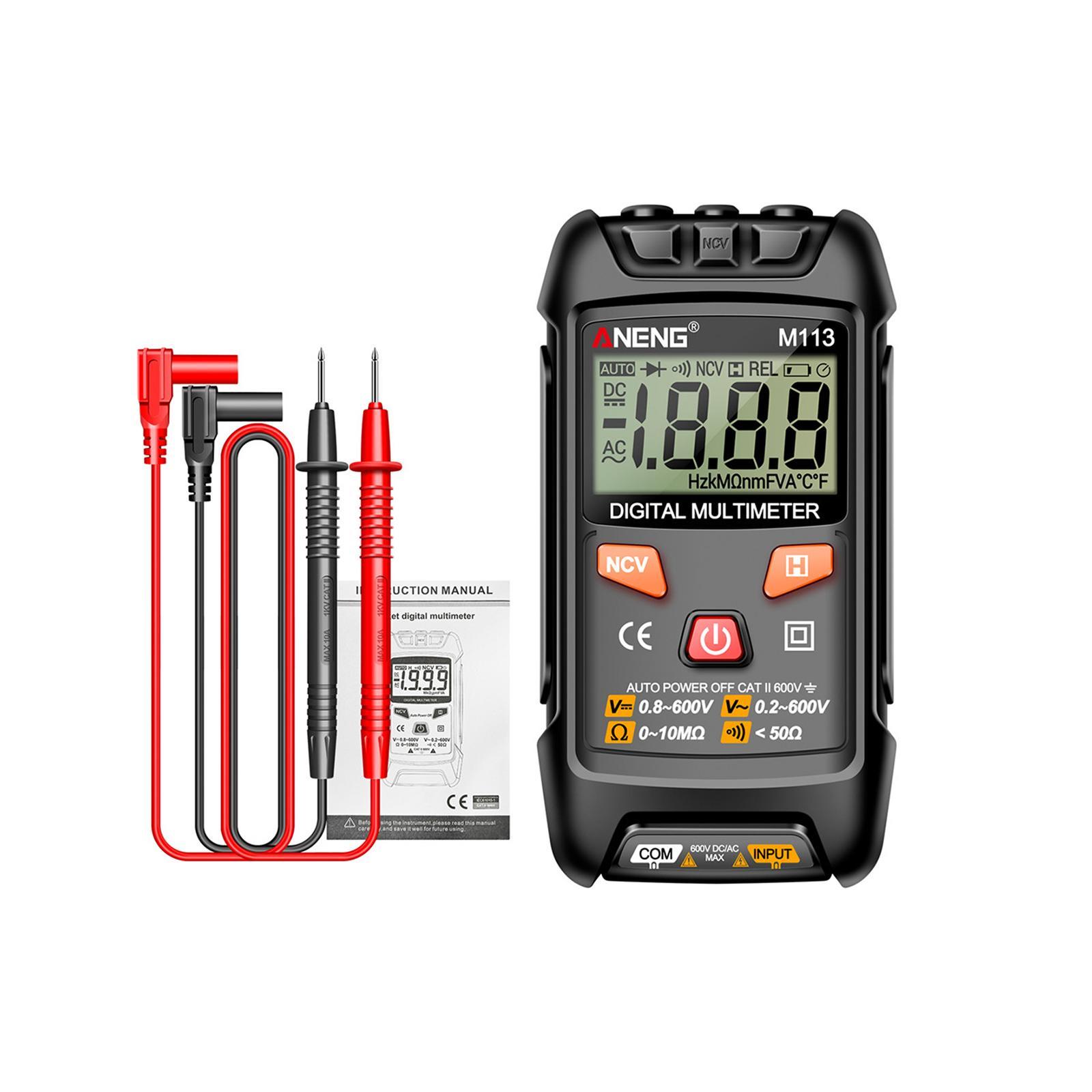 Pocket Multimeter Electrical Tester Ohm meter for  DC Voltage, Current, NCV, Continuity, Capacitance, Diodes, Meansurement, Meter for Automotive