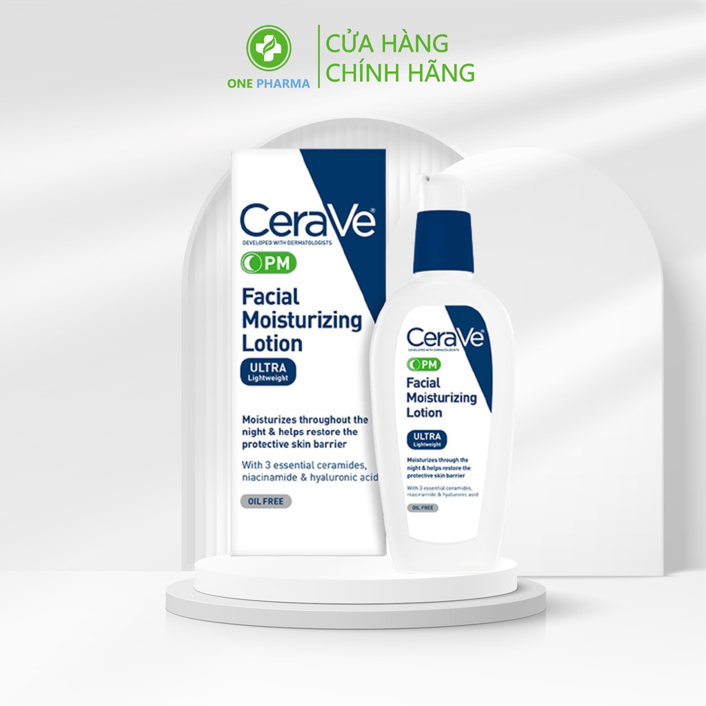 Kem dưỡng da ban đêm Cerave PM Facial Moisturizing Lotion 60ml