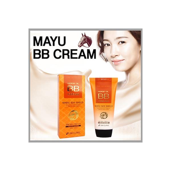 Kem nền BB Cream Horse Oil 3W Clinic Mayu Sun Shield SPF50 50ml