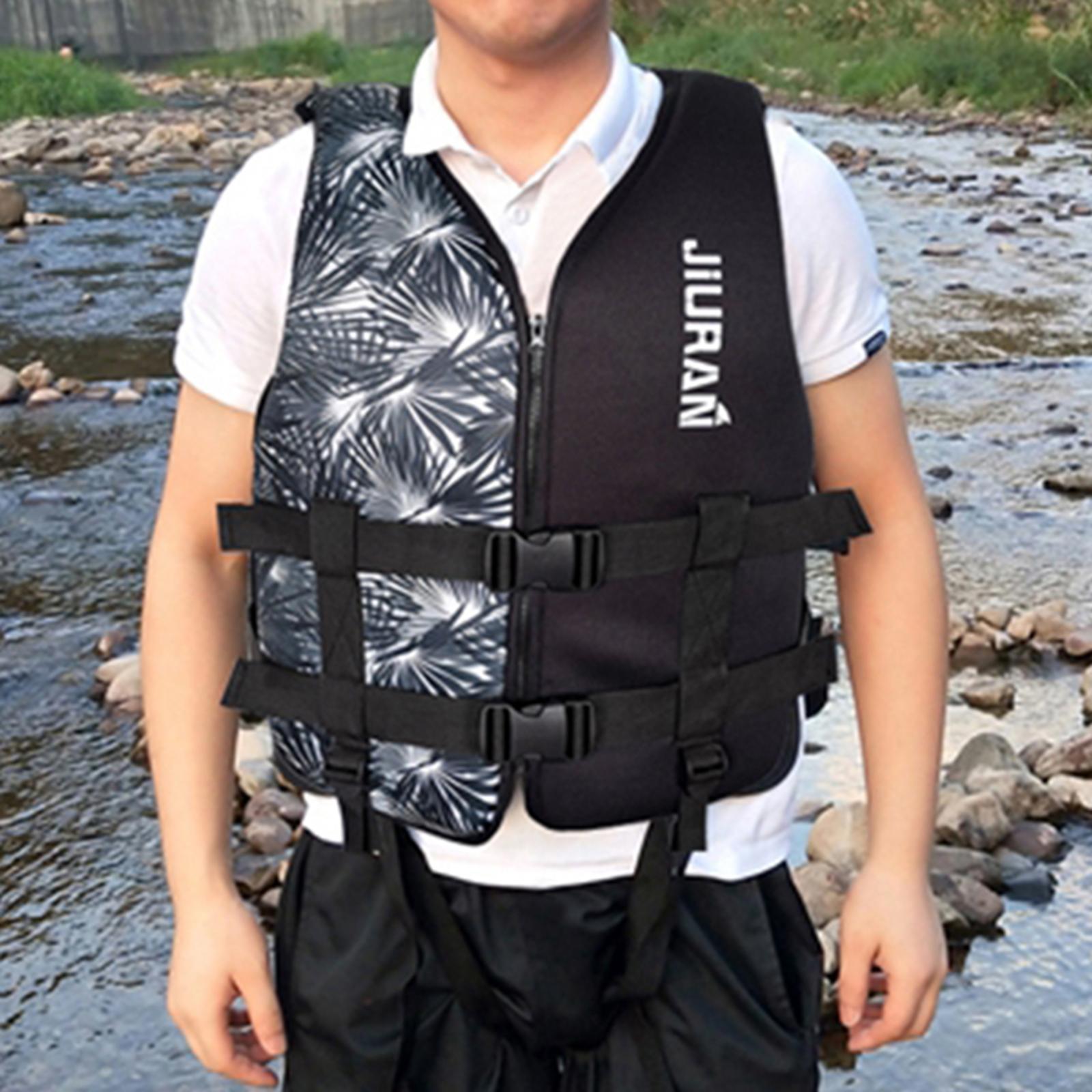Adults Life Jacket Vest Kayak Buoyancy Aid Safe Sailing Watersport Black XS