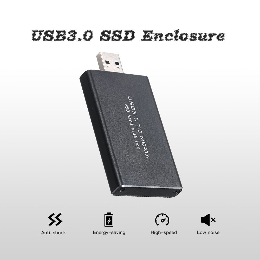 Hộp Đĩa Cứng Di Động Bên Ngoài SSD USB3.0 Sang MSATA Cho USB Trim