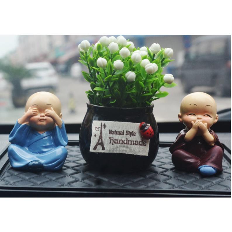 Set bình bông trang trí táp lô xe hơi- Hoàng Đông shop