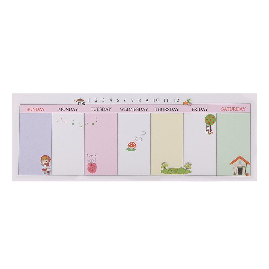 Tập Giấy Note Ghi Chú Kế Hoạch Tuần