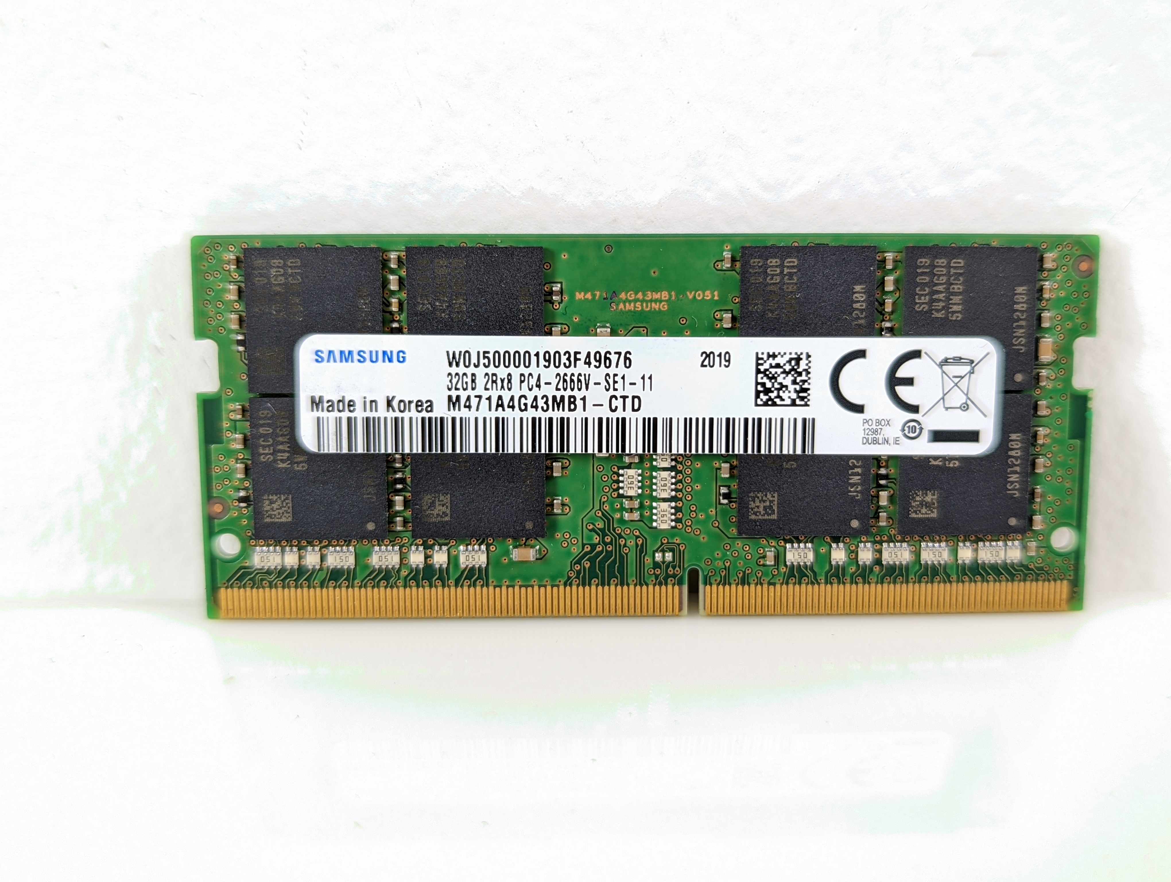 Ram Laptop Samsung 32GB Bus 2666 2Rx8 DDR4 - Hàng Nhập Khẩu