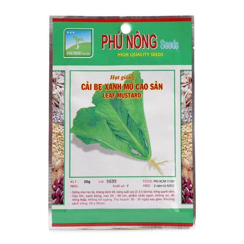 HẠT GIỐNG CẢI BẸ XANH MỠ CAO SẢN