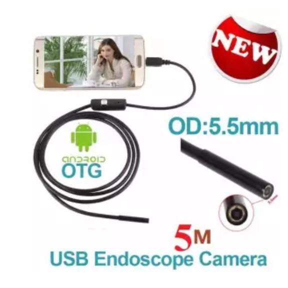 Camera nội soi 5.5mm - dài 5m cho điện thoại và máy tính