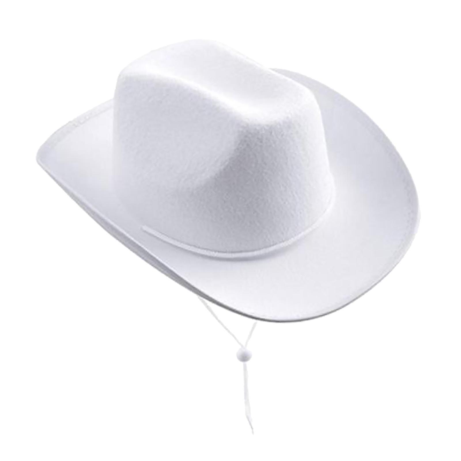 Cowgirl Hats Western Cowboy Hat Decorative Fashion Wide Brim Hat Jazz Hat for Wedding Music Festival Unisex Adults Performance Men Women