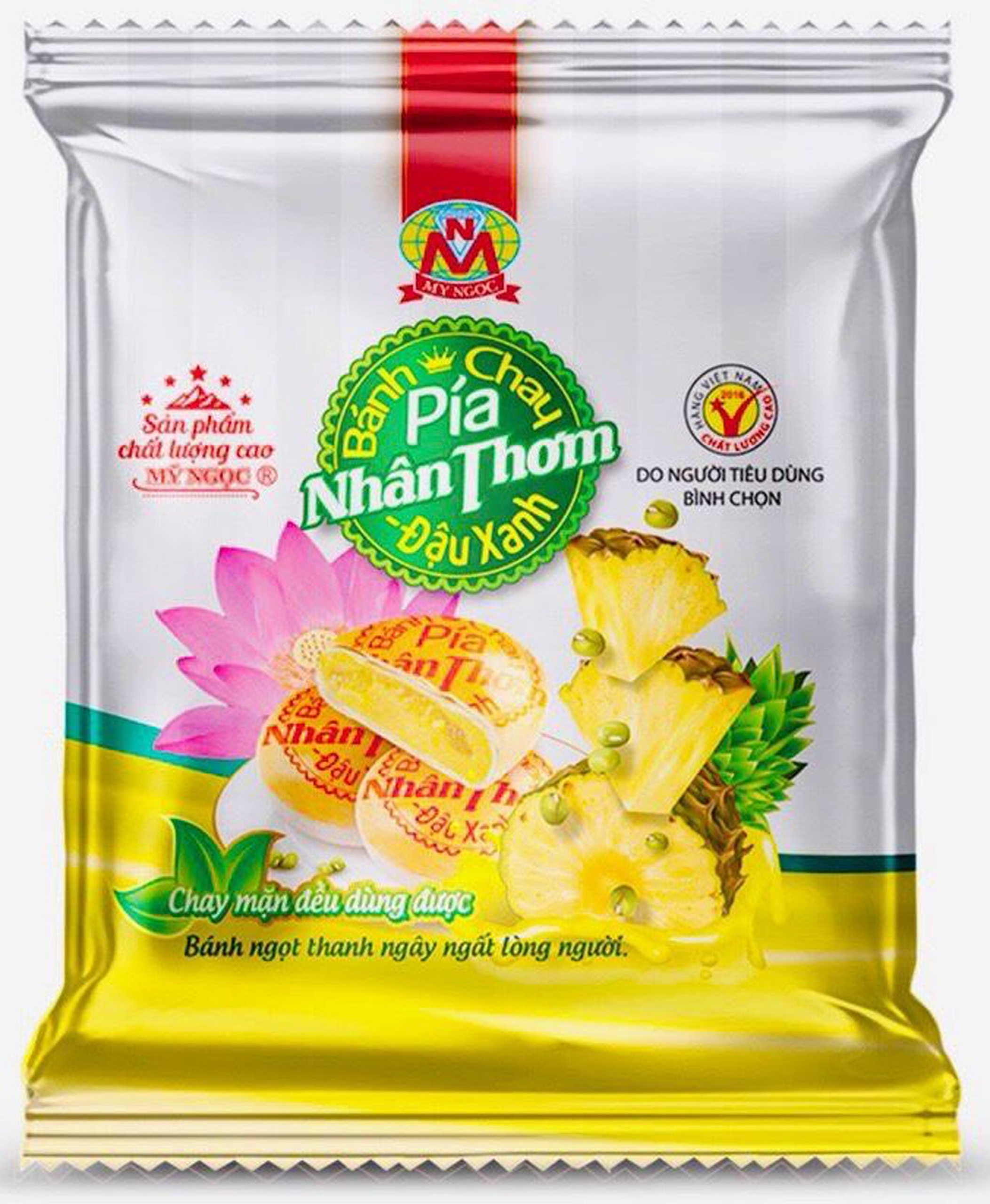 400g Bánh pía CHAY nhân THƠM chín CHANH tươi ĐẬU xanh MỸ NGỌC [ không có SẦU RIÊNG &amp; không có TRỨNG MUỐI ]