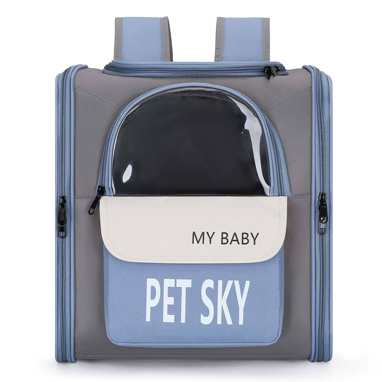 Balo Vận Chuyển Chó Mèo In Chữ Pet Sky Nhiều Màu