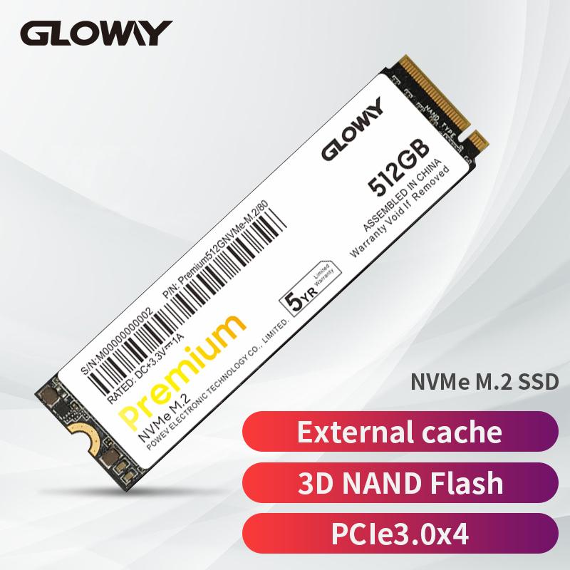 Gloway Premium Series SSD cho Laptop Cache M2 512GB 1TB Basic Disque Dur M.2 PCI-e SSD Ổ Cứng Gắn Trong Cho Máy Tính Xách Tay