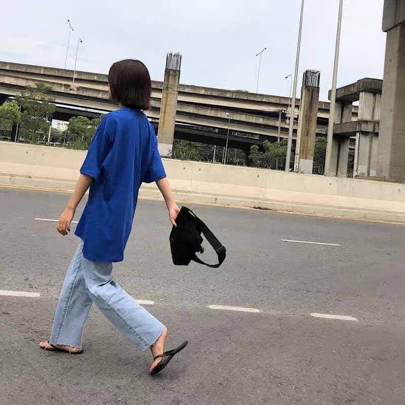 Áo thun trơn tay lỡ unisex 10 màu