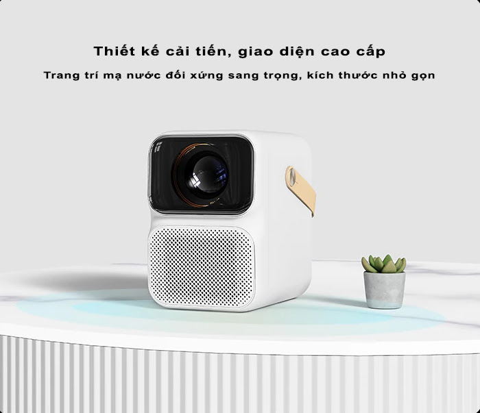 Máy Chiếu Xiaomi WANBO T6 MAX FULL HD 1080P WIFI 5G Tự Động Lấy Nét - Hàng Chính Hãng - Màu Trắng