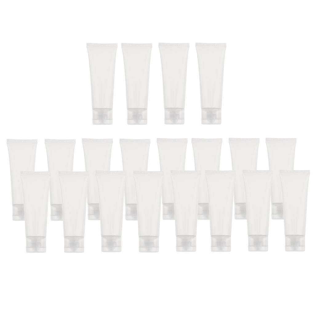 40Pcs 50ml Empty Tubes Squeeze Makeup Body Lotion Flip Cap Bottle Containers