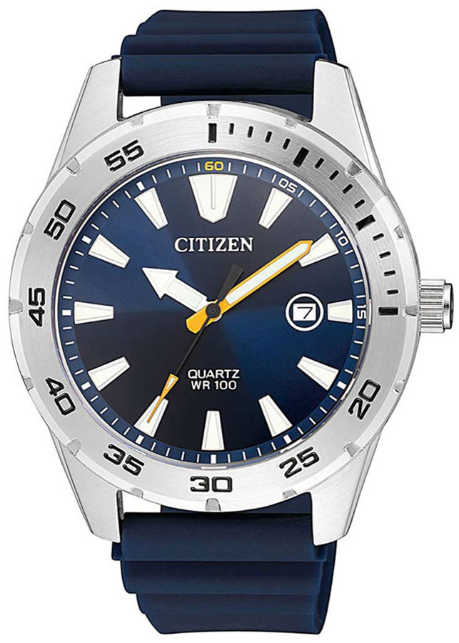 Đồng Hồ Citizen Nam Cao Su BI1041-22L - Mặt Xanh