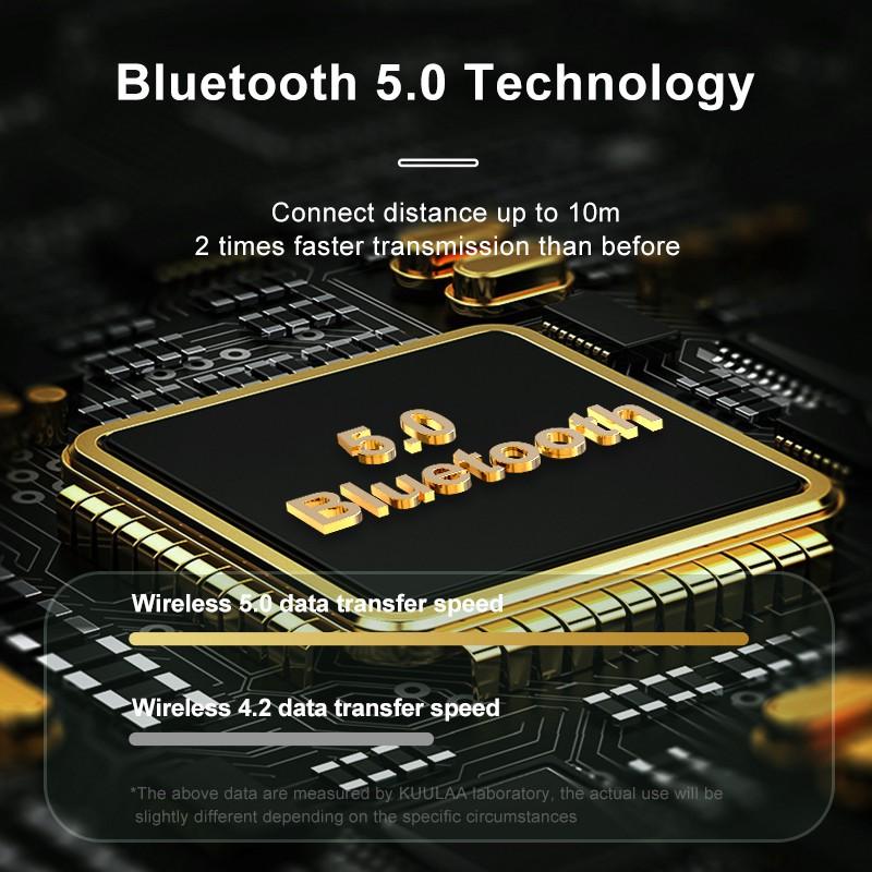 Tai Nghe Không Dây BASIKE TW39 TWS Bluetooth 5.0 Có Micro Khử Tiếng Ồn Cho Android Iphone - Hàng Nhập Khẩu