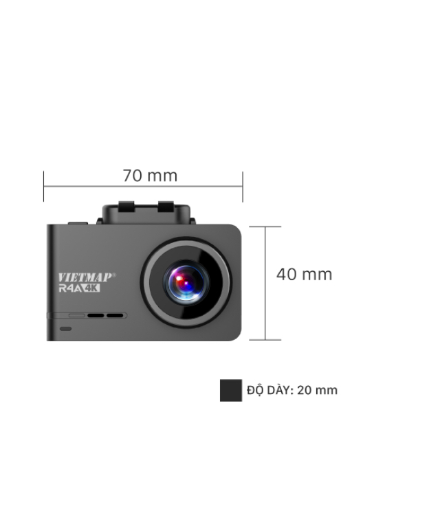 Camera hành trình VIETMAP R4A cảnh báo giao thông - Hàng chính hãng