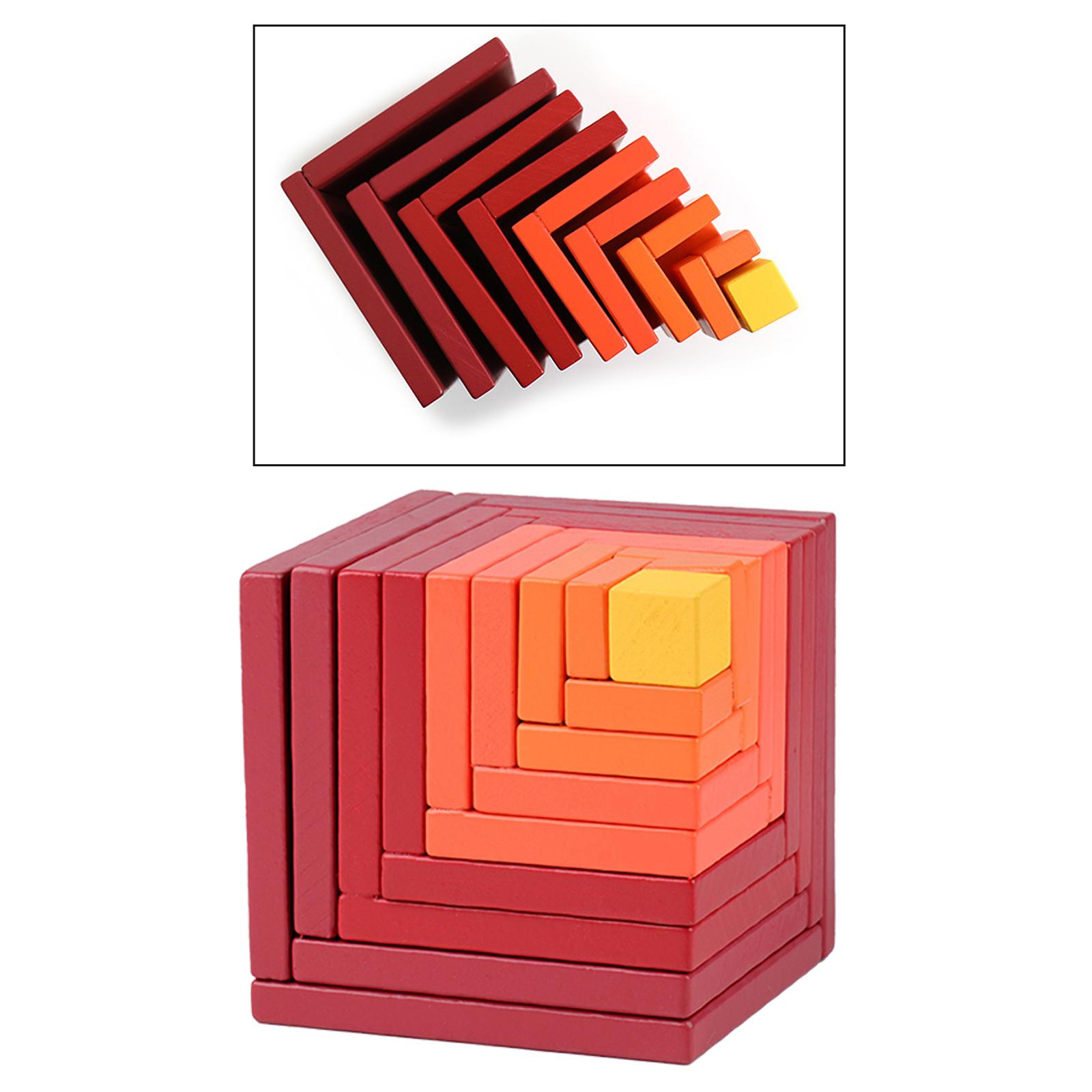 3D Puzzle Building Blocks Educational Tiles Toy Stress Relief Intelligence Developing Brain Teaser Travel Games Toy for Kids Adult Age 4-6 Years