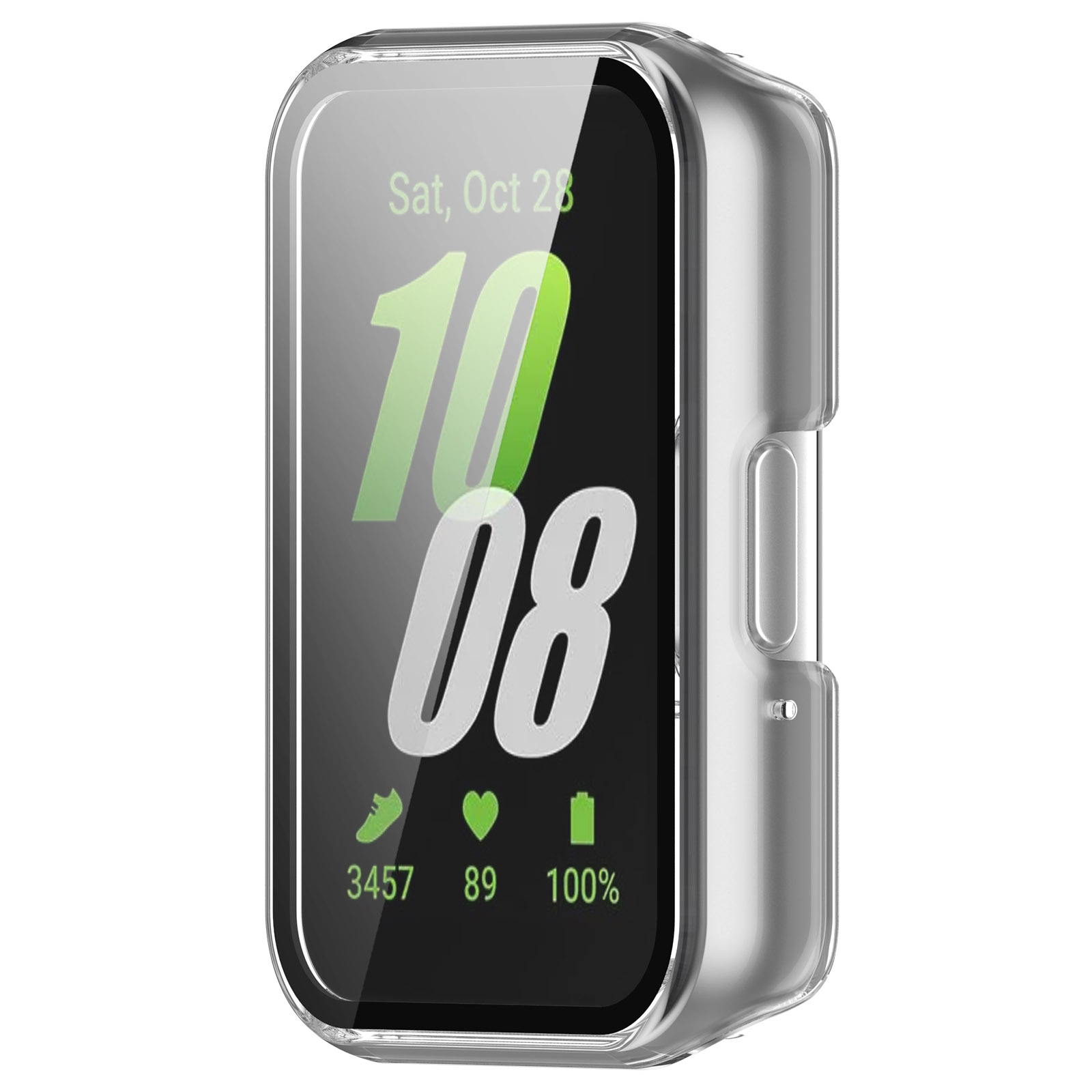 Ốp Case PC Mặt Kính Cường Lực chống va đập cho Samsung Galaxy Fit 3 - Hàng Nhập Khẩu