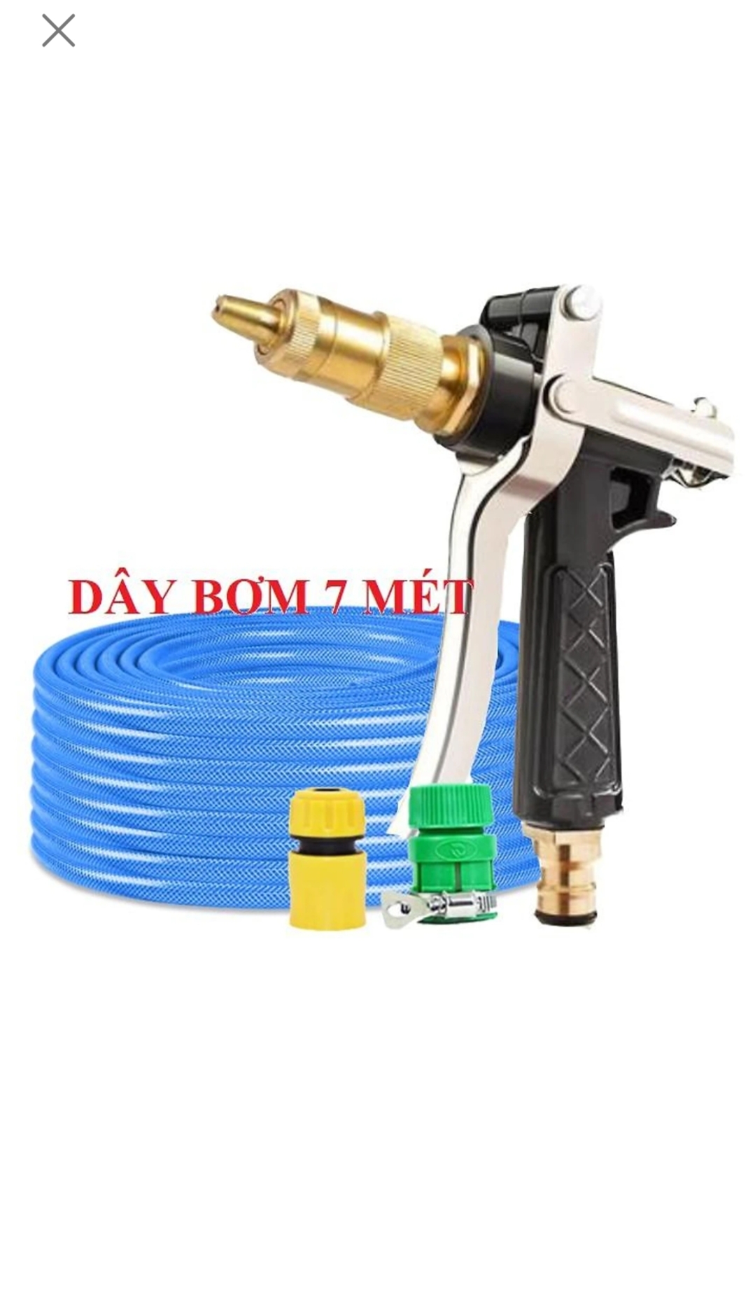 Bộ dây và vòi phun xịt nước rửa xe, tưới cây, tăng áp