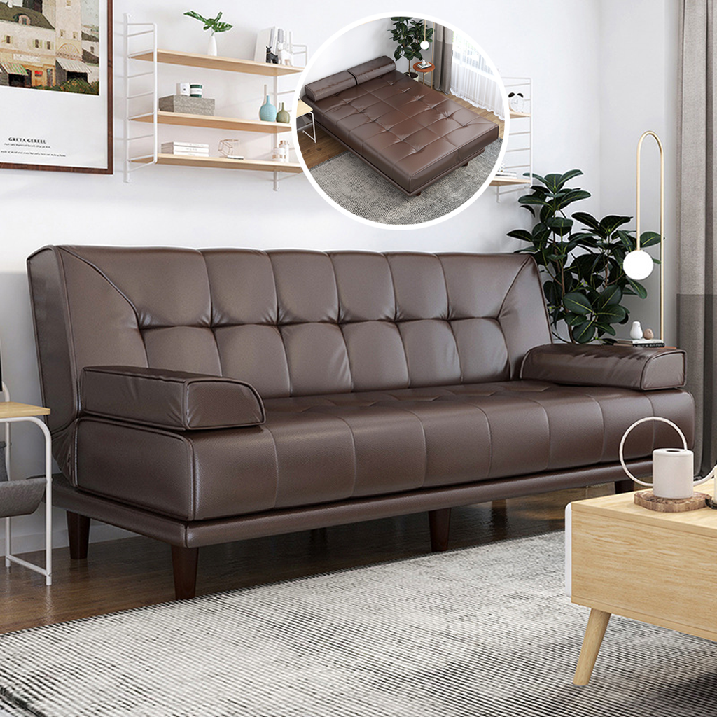 Ghế Sofa Giường Đa Năng Bọc Da Hàn Quốc Sang Trọng, Sofa Bed Bật Ra Thành Giường Thông Minh HGB-12