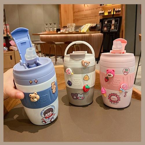 Bình nước cute, bình nước bình giữ nhiệt inox 304 an toàn, đựng nước