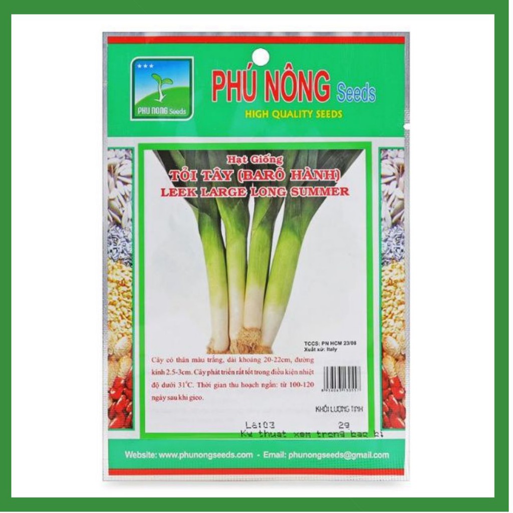 Hạt giống Phú Nông - Tỏi tây