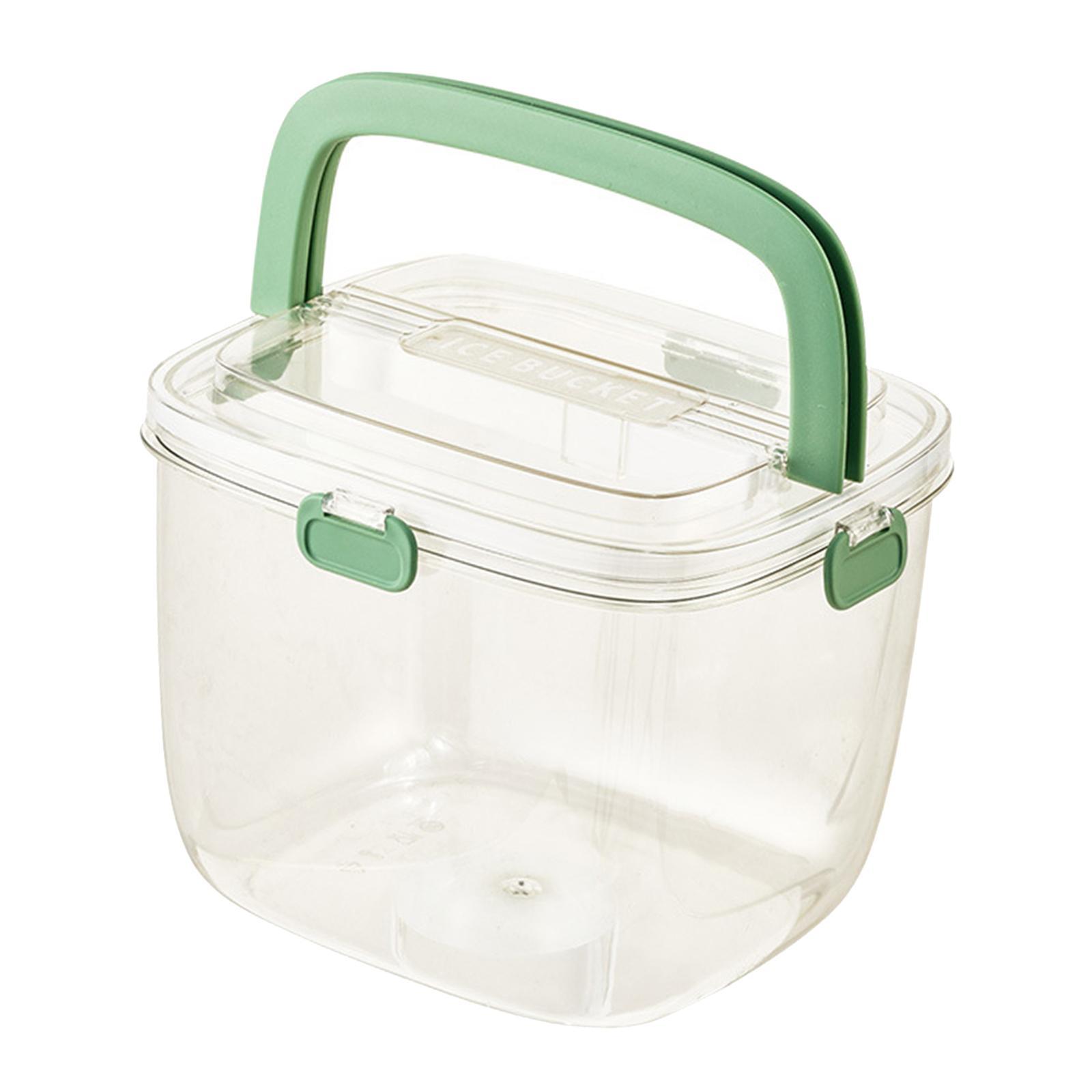 Ice Bucket with Clamp Beverage Chilling Tub Clear for Pub Cocktail Parties