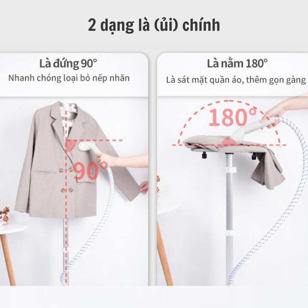 Bàn là ủi hơi nước đứng Philips STE1050 công suất 1800W, dung tích bình nước 1.8L với 6 chế độ phun hơi - Hàng nhập khẩu