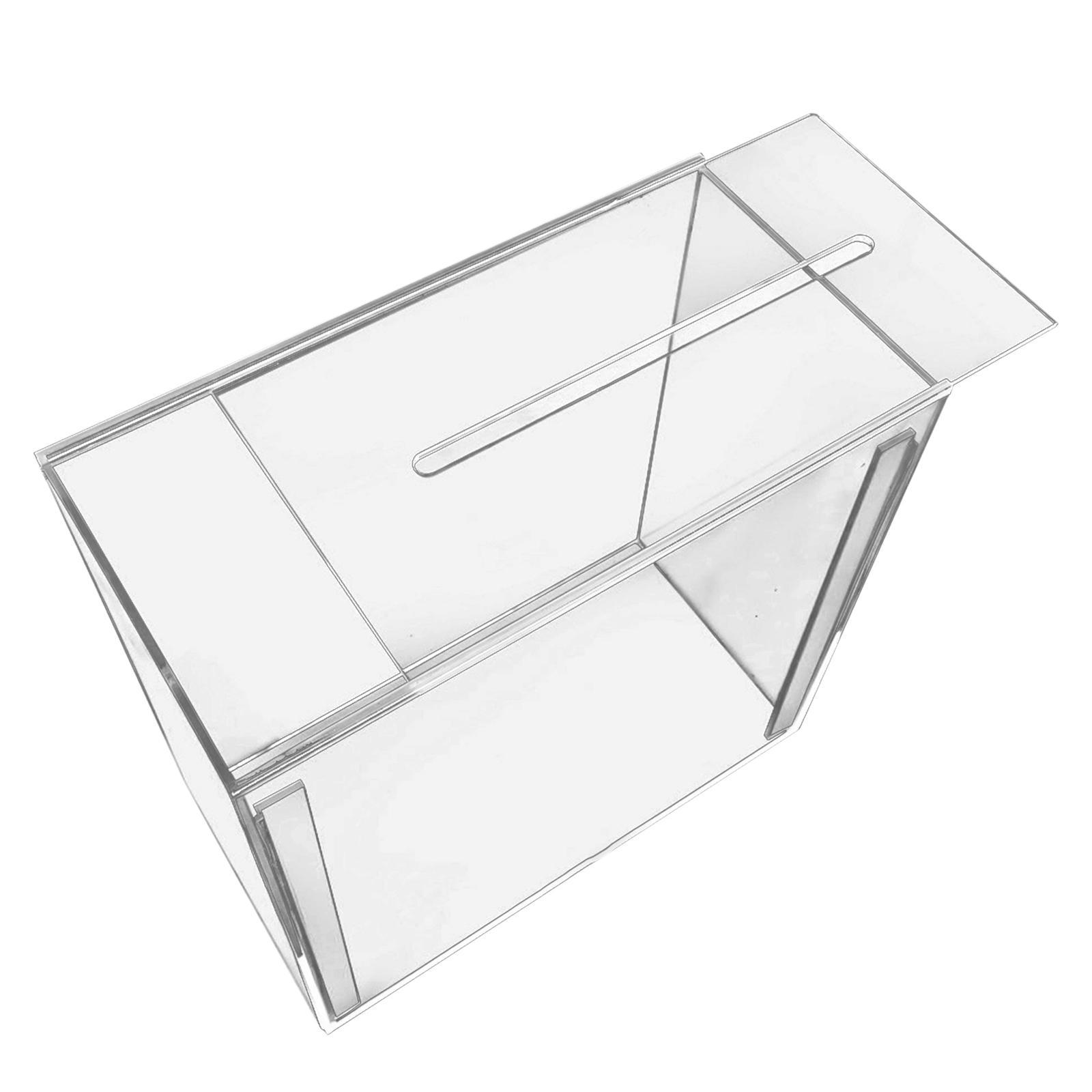 Wedding Cards Box, Wedding Cards Holder, Acrylic Clear Envelope Card Box, Post Gift Box Holder with slot Table Centerpiece