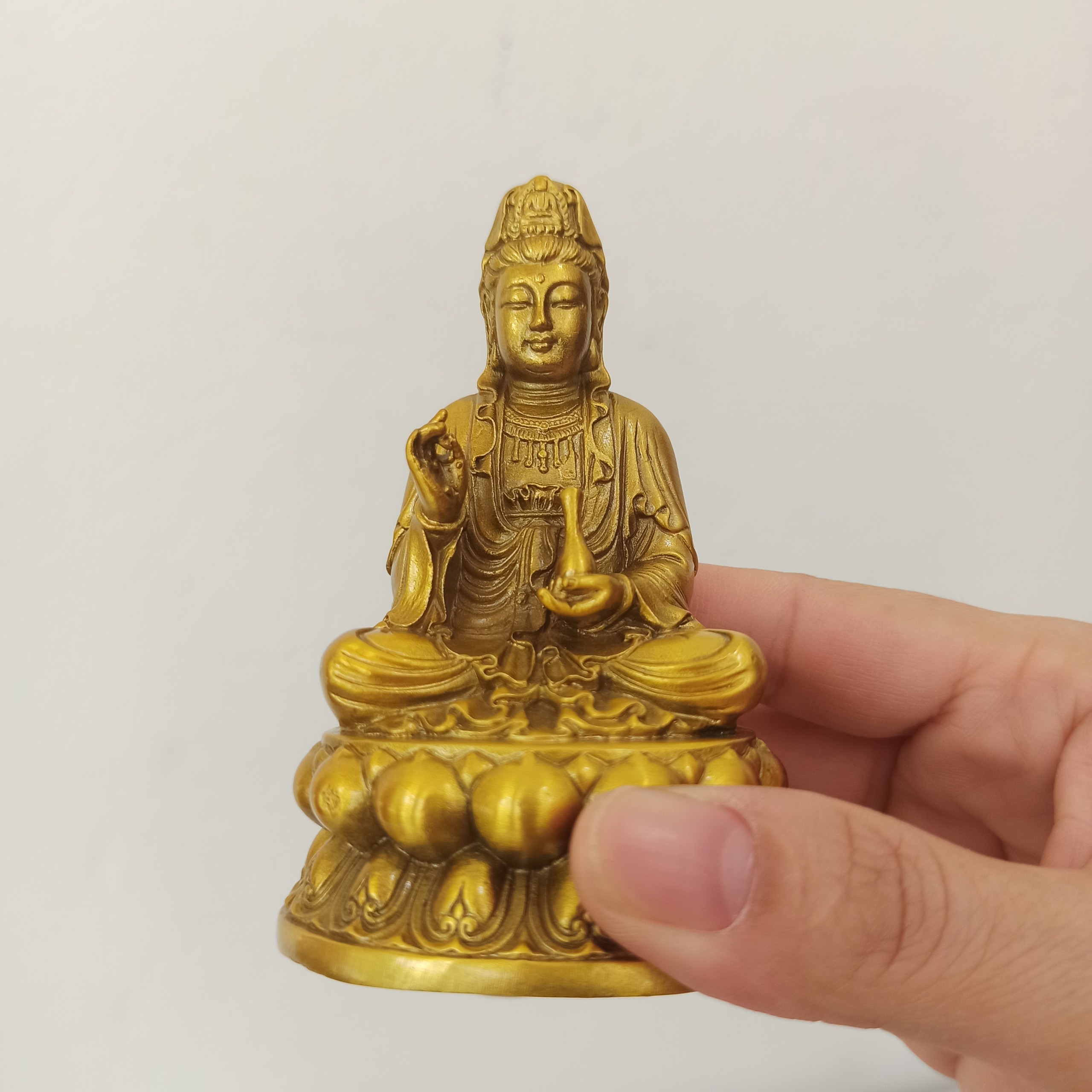 Tượng Phật Quan Âm Bằng Đồng Vàng, Tượng Phật Phong Thủy Bày Xe ô tô, Tượng Phật Quan Âm Bày Bàn