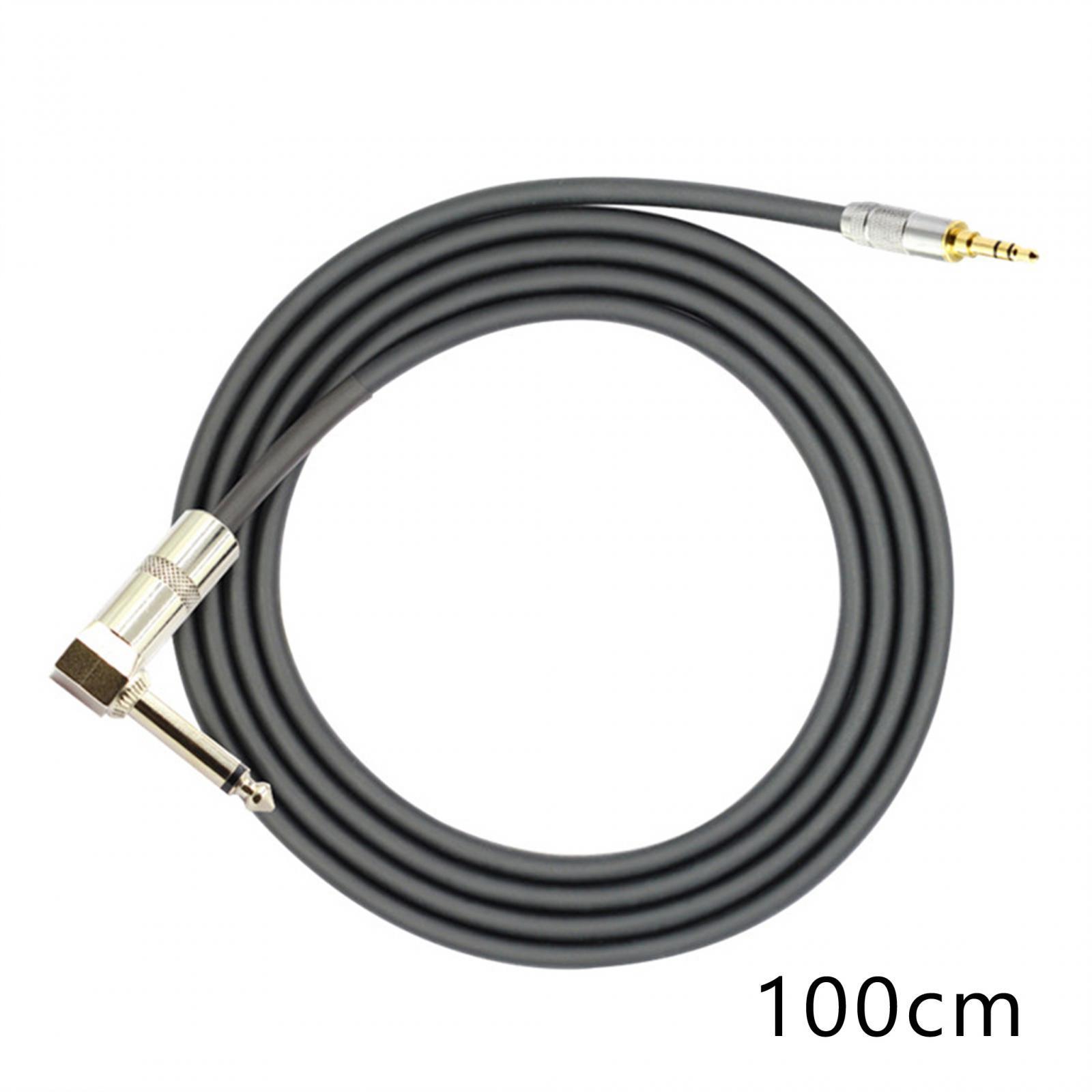 3.5 mm to 6.35 mm Audio Cable Stereo Audio Cable 3ft Repair Part Accessory 3.5 mm to 6.35 Audio Cord Adapter for Audio Computer Amp