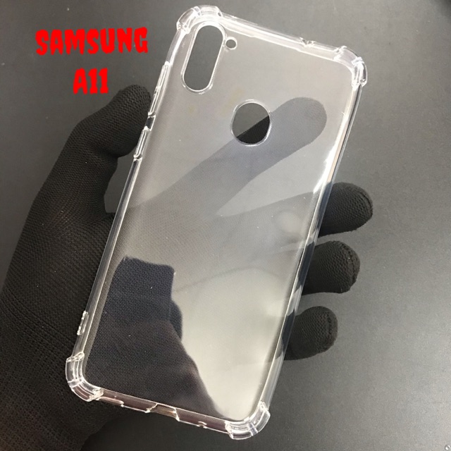 Ốp lưng silicon dẻo trong chống sốc dành cho Samsung A11