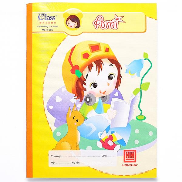 Vở Class Ami - 5 Ô Ly 96 Trang ĐL 100g/m2 - Hồng Hà TM-0372