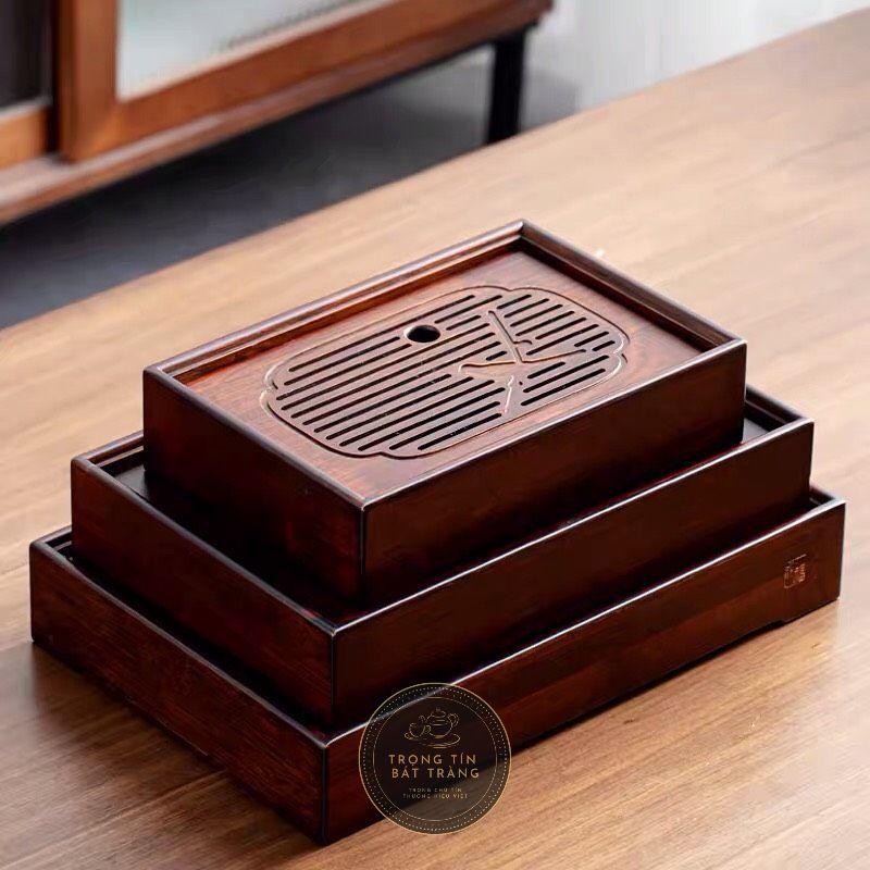 Khay Trà Tre Cao Cấp Chữ Nhật Lớn Kích Thước 42*25*3 KT 26