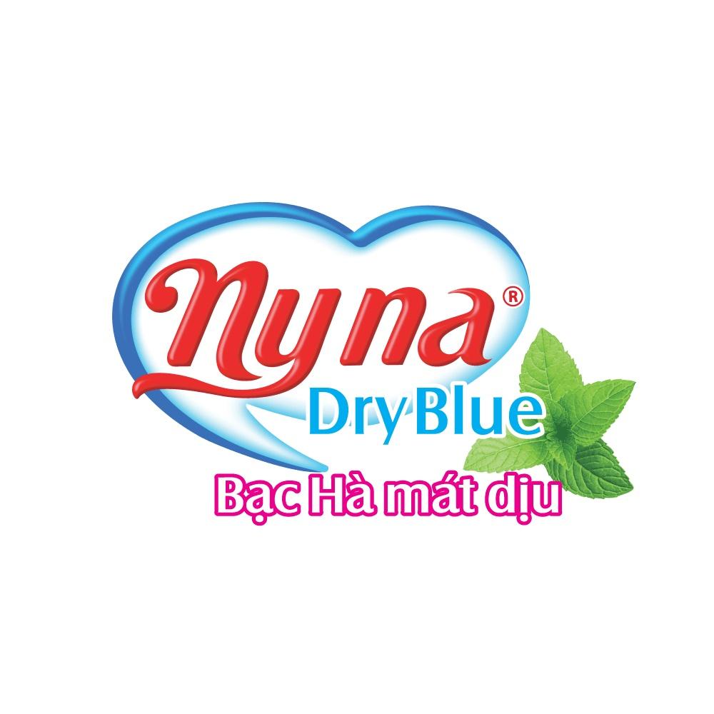 Băng Vệ Sinh NYNA Dryblue 7 Miếng Mẫu Hồng - Băng Vệ Sinh ban ngày có cánh . BVS kháng khuẩn. Băng vệ sinh phụ nữ mặt lưới 3D khô thoáng, chống tràn. Băng vệ sinh Nyna chính hãng-1 Lốc Gồm 8 Gói