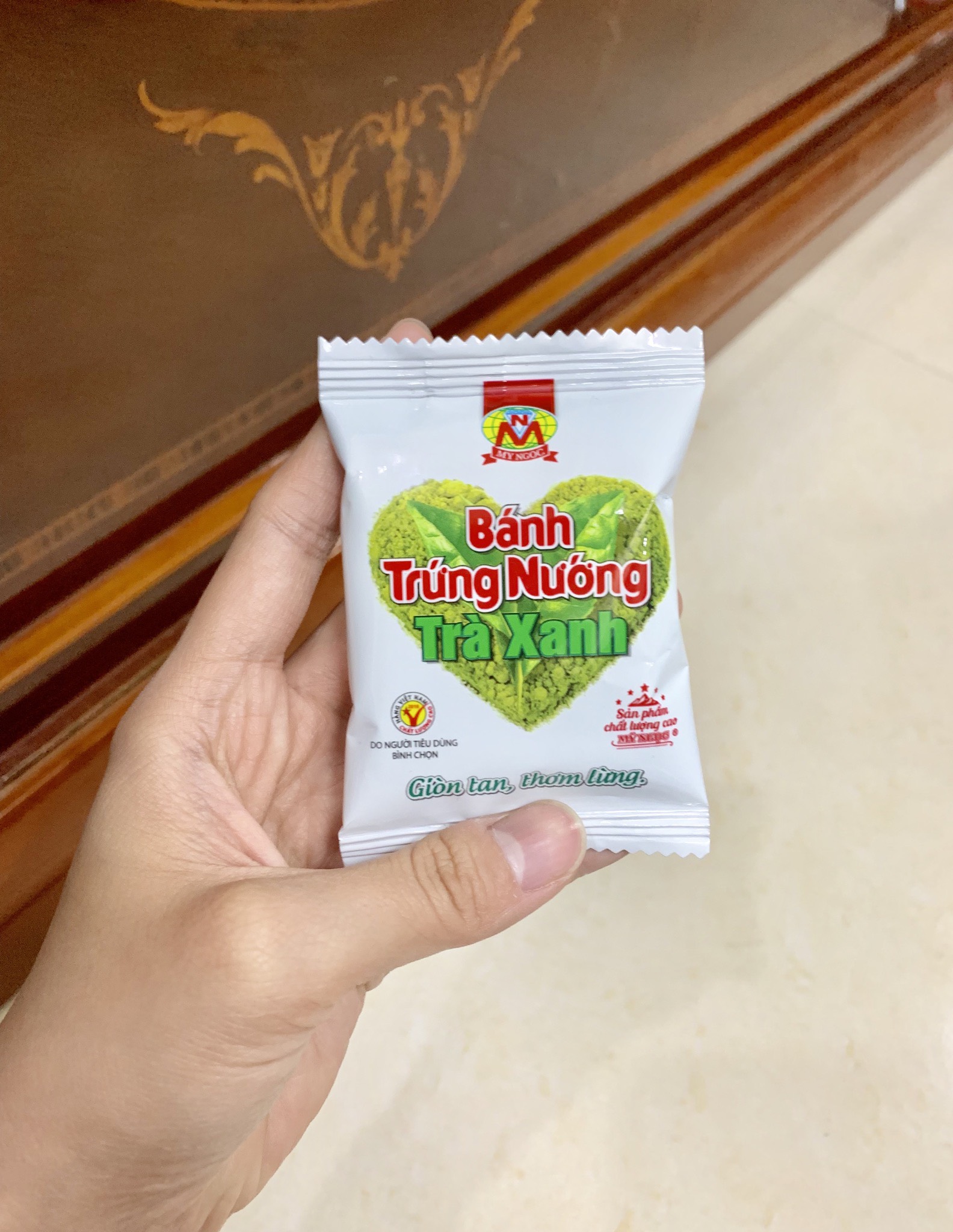 216g Bánh trứng nướng TRÀ XANH matcha MỸ NGỌC