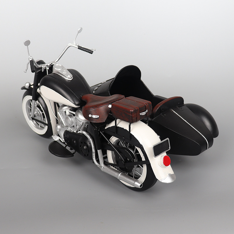 Mô Hình Xe Sidecar Retro - Trang Trí Vintage