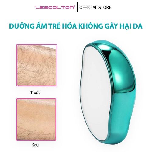 Máy cạo lông lescolton tẩy chân tay không đau bằng thủy tinh pha lê, triệt lông an toàn và dễ dàng tái sử dụng