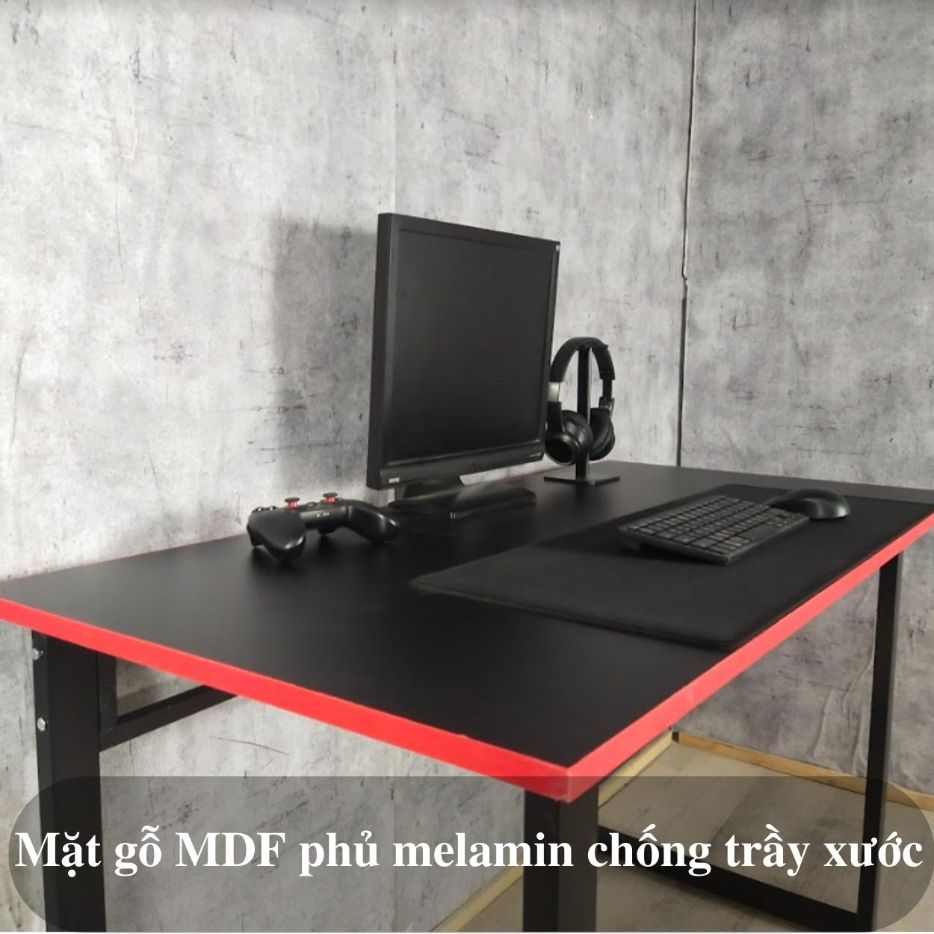 Bàn Chữ U Mặt Gỗ MDF Chuẩn Xuất Khẩu Phù Hợp Làm Việc, Học Tập Giải Trí Vững Chắc, Chân Kim Loại, Nhiều Kích Thước