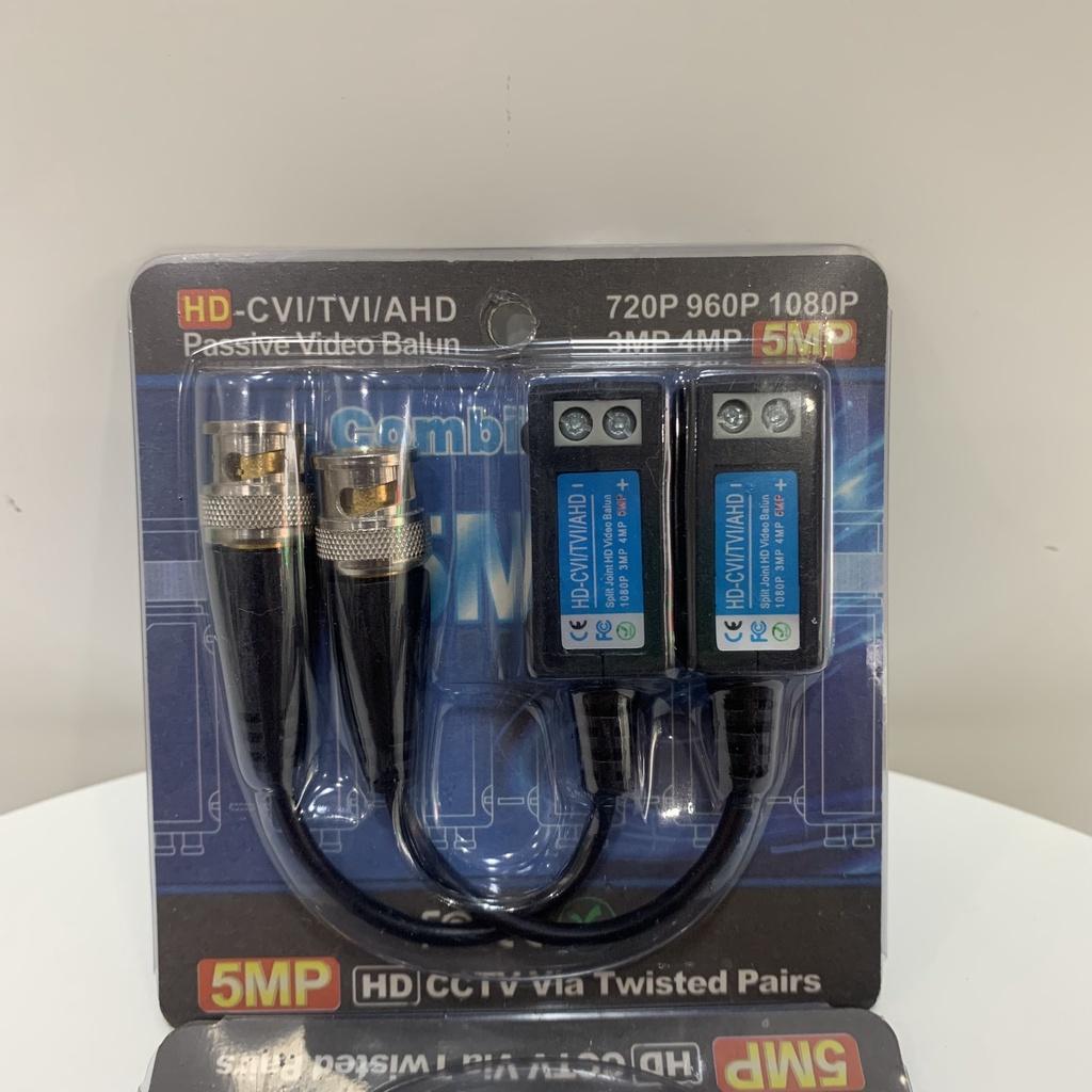 Video Balun hỗ trợ Camera AHD/CVI/TVI 5MP khoảng cách lên tới 600m - chất lượng cao