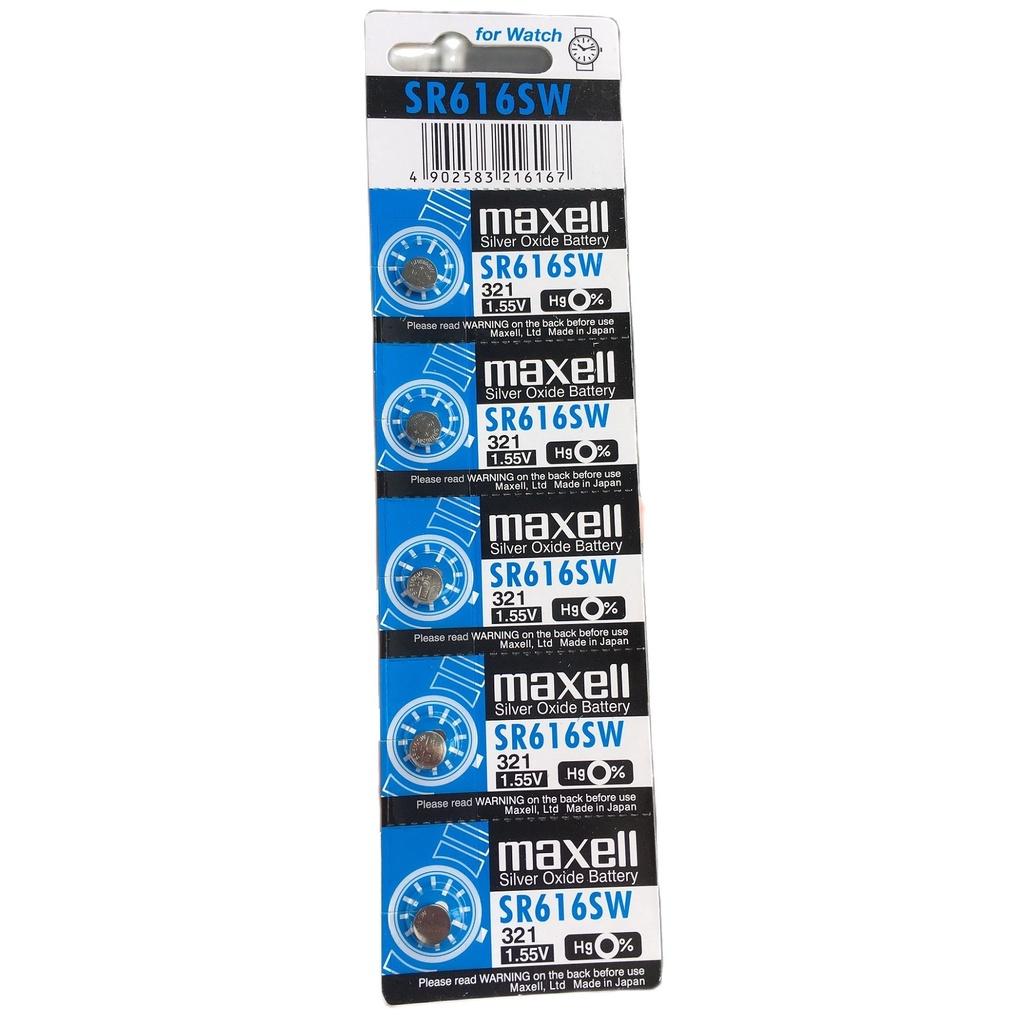 Pin Đồng Hồ Maxell SR616SW 321 1.55V Nhật Bản