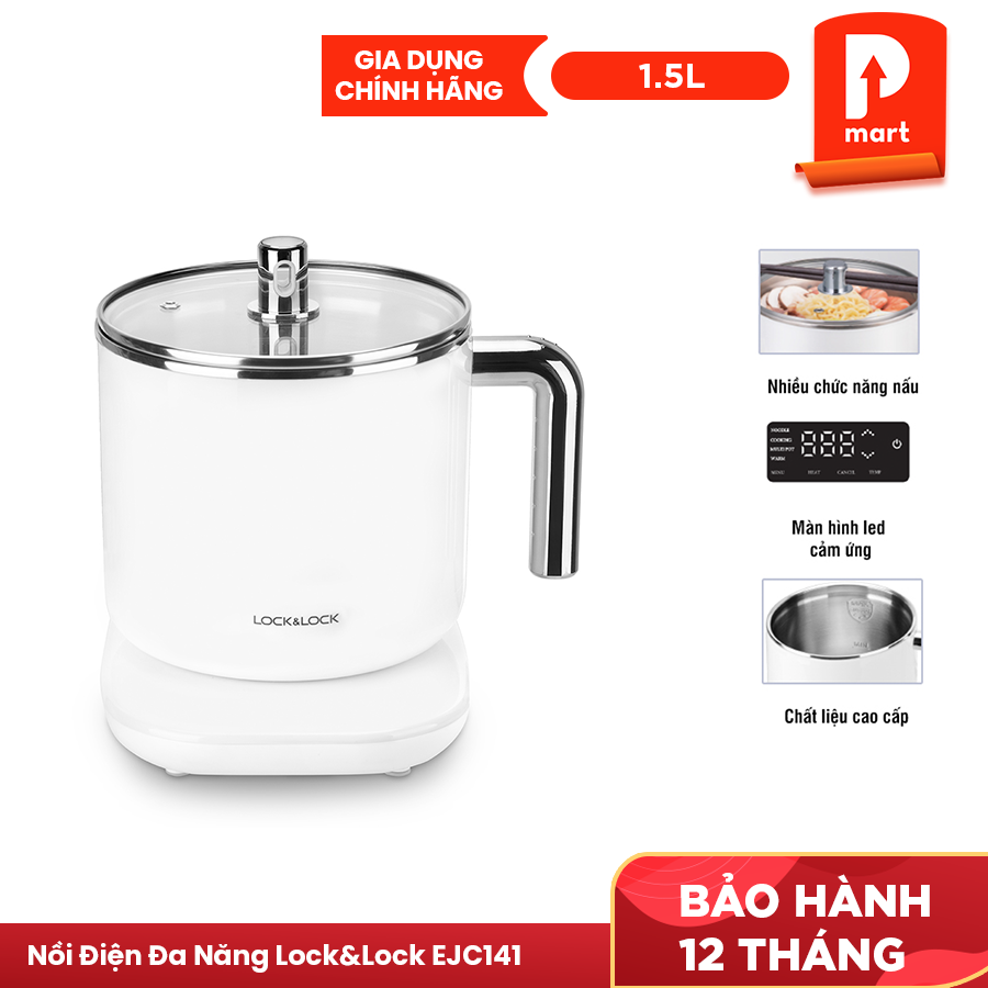 Nồi Điện Đa Năng Lock&amp;Lock EJC141 (1.5 Lít) - Hàng Chính Hãng