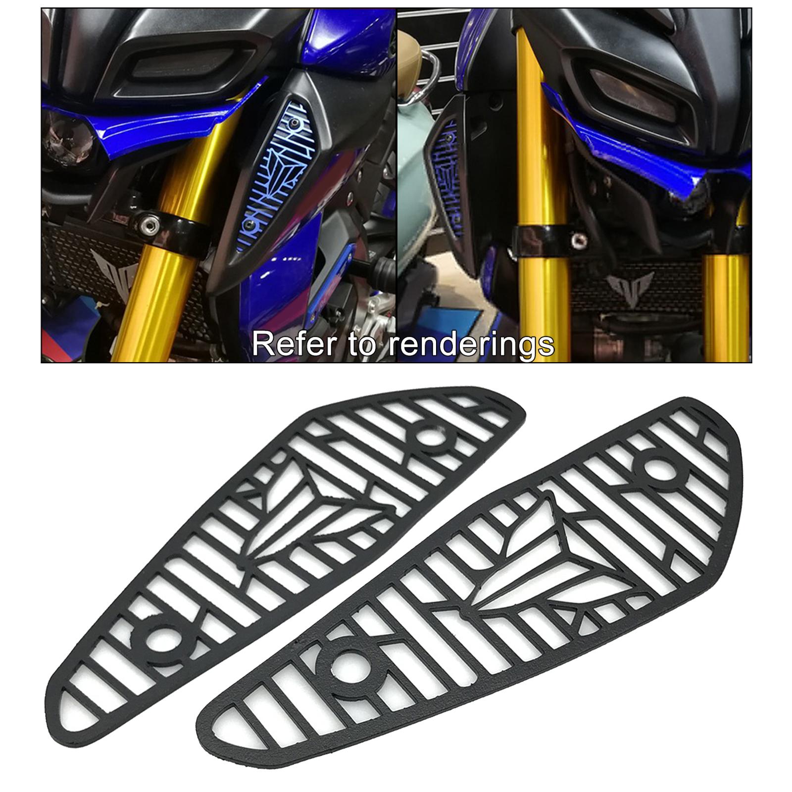 2pcs Motorcycle Air Intake Cover Guard For Yamaha MT-15 18-20 Black