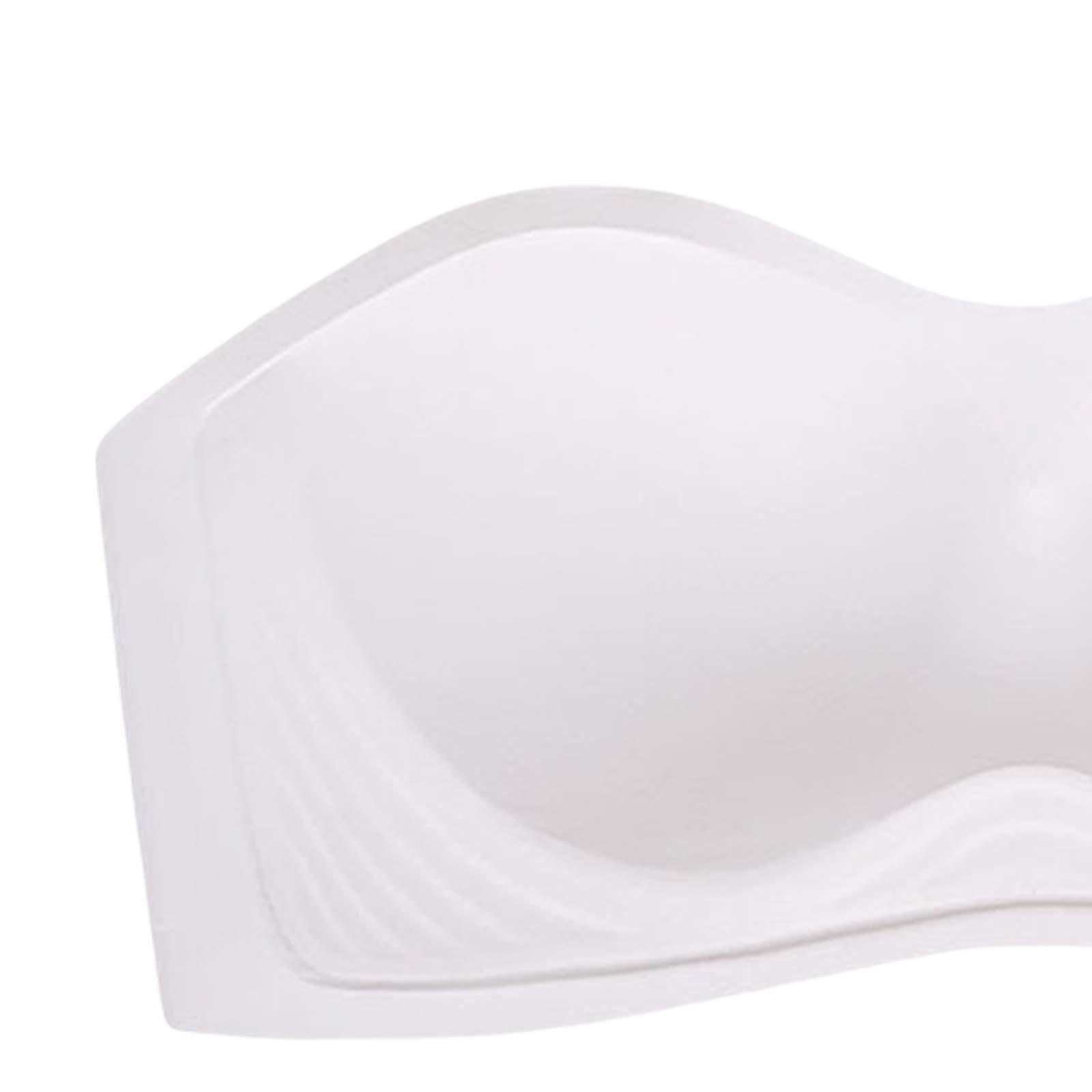 Women Strapless Bra Push up Bra with Transparent Strap Breast Lift Bra Underwear Seamless Invisible Bra Bralette Bra for Party Girl Everyday