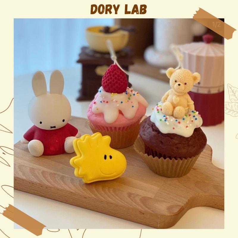 Nến Thơm Handmade Bánh Muffin Gấu Con Không Khói- Dory Lab