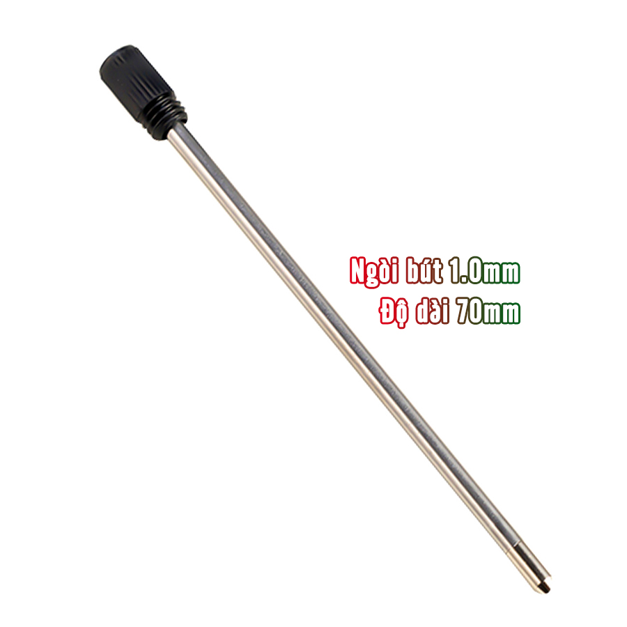 Combo 10 Ruột bút ký Bi kim loại 70mm 62mm 55mm ngòi 1.0mm thay thế - Ruột bút bi kim loại thay thế