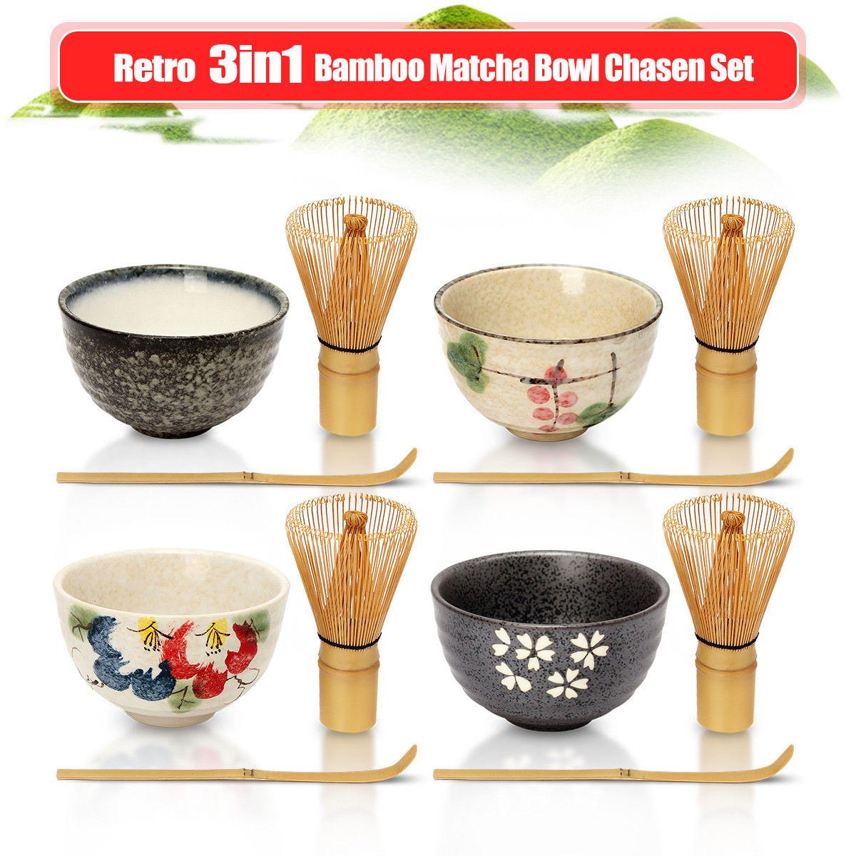 Matcha Nhật Bản Bộ Trà Matcha Bộ Bát Tre Cạp Chasen Giá Đỡ Đánh Trà đạo Teaware Matcha Đánh Muỗng Ceremic